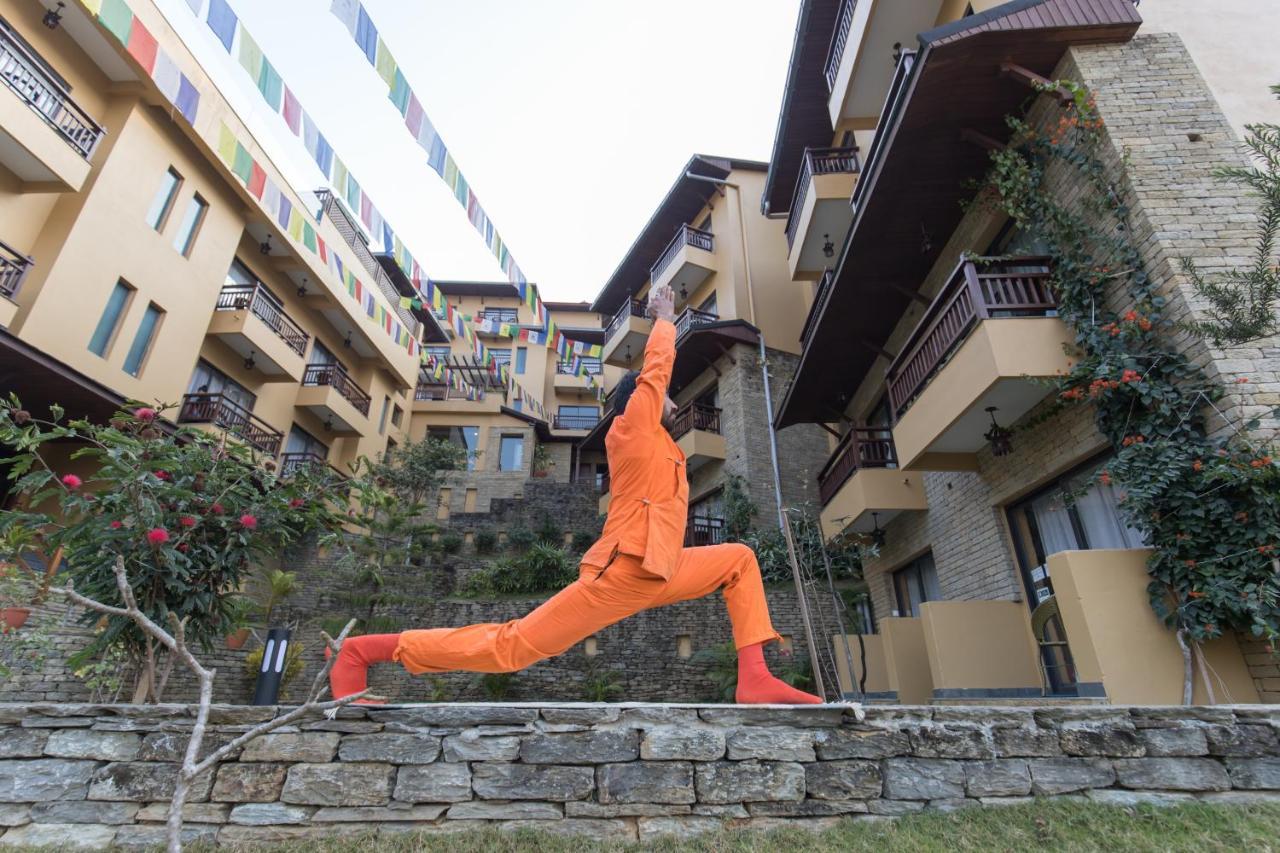 Bar Peepal Resort Ποκάρα Εξωτερικό φωτογραφία A student of the Drepung Loseling Nunnery, practicing yoga.